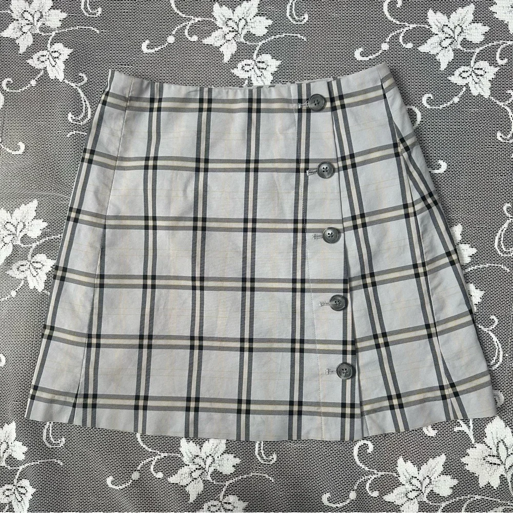 Aritzia Sunday Best Yuri Plaid Mini Skirt Sz 0 - Picture 3 of 11